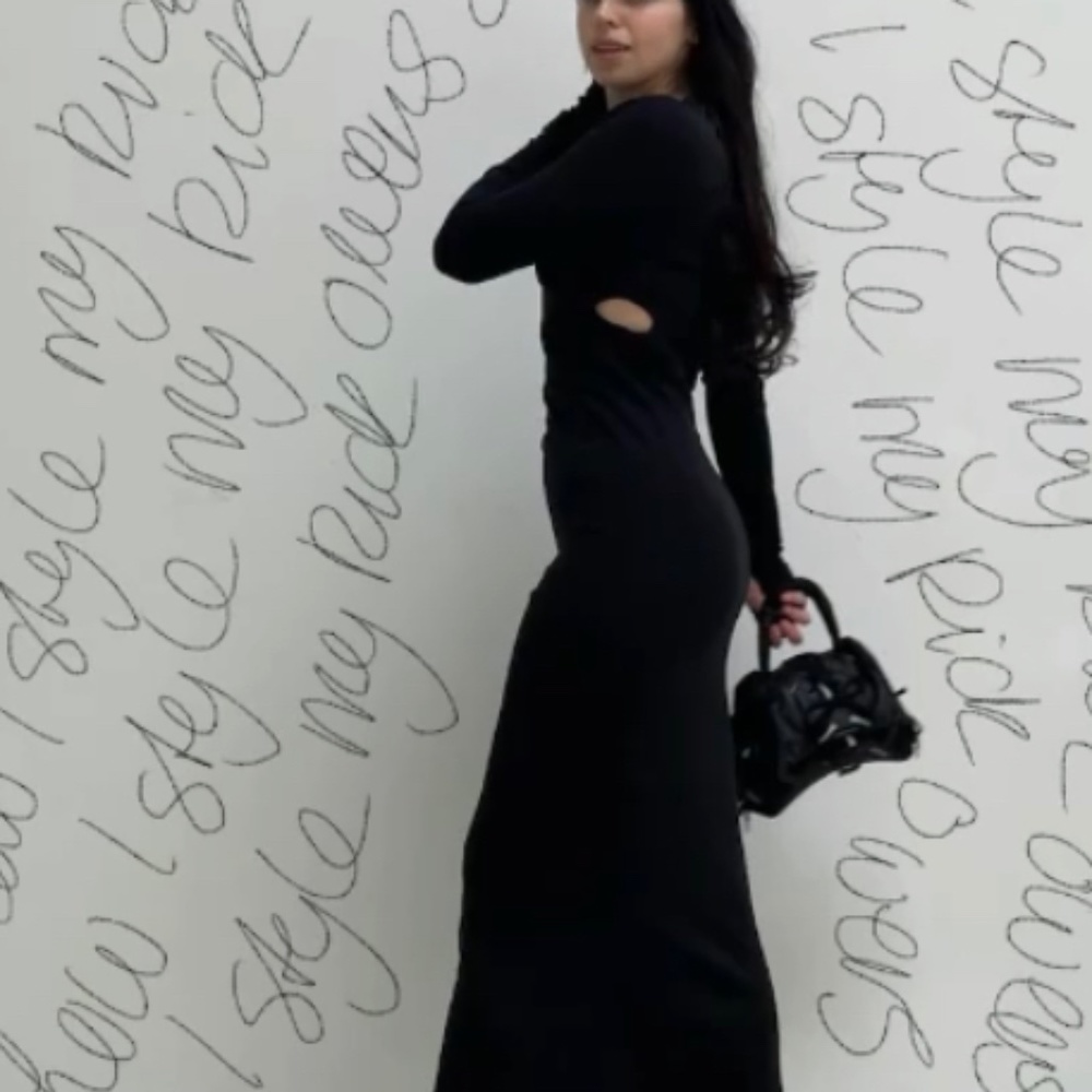 Helmut lang cut out maxi dress